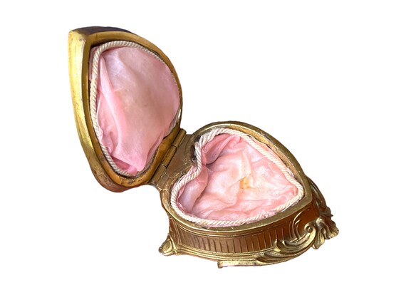 Rare Victorian Antique Heart like Shape Jewelry B… - image 5