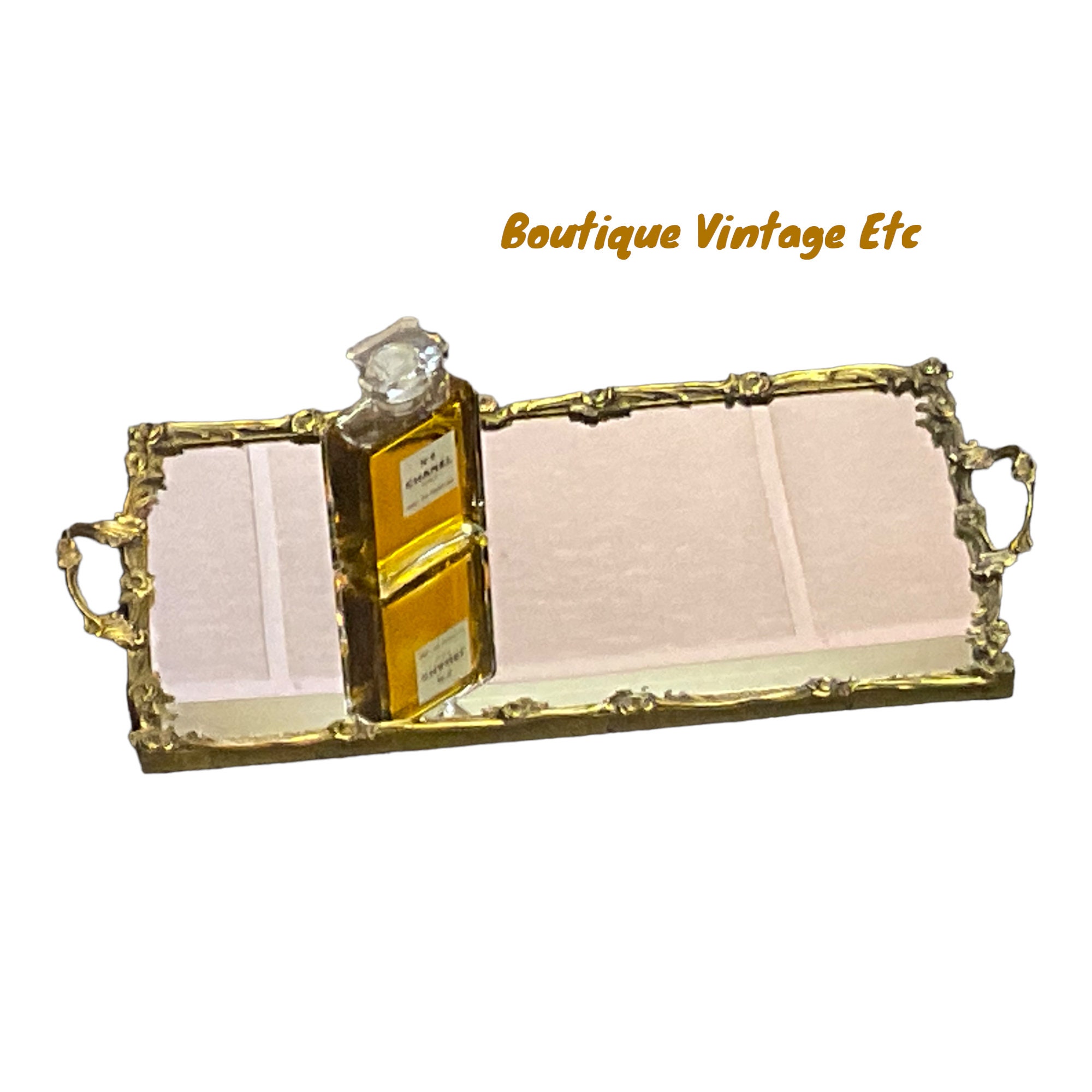 Vintage Mirror Tray , Vanity Tray , Hollywood Regency Etsy