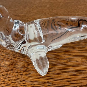 Vintage Villeroy & Boch Glass Seal Figure ,Figurine ,Glassware image 3