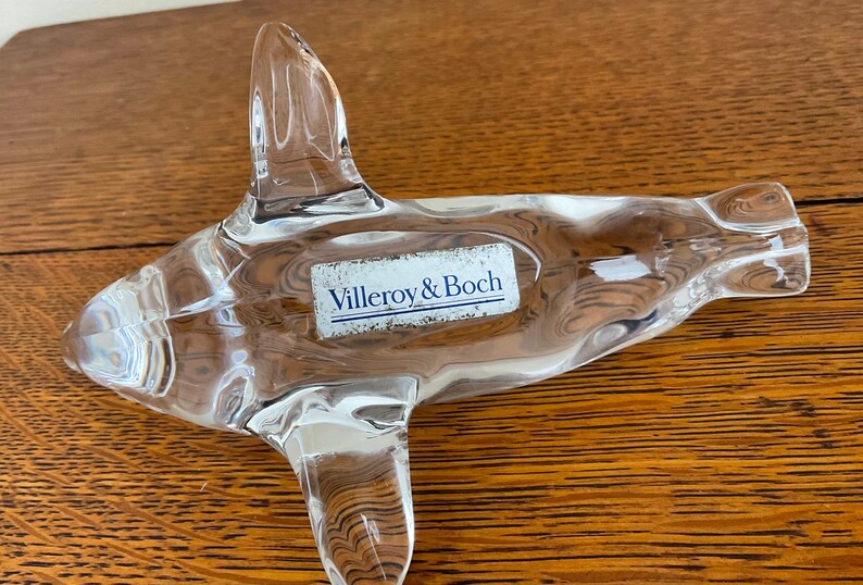 Vintage Villeroy & Boch Glass Seal Figure ,Figurine ,Glassware image 4