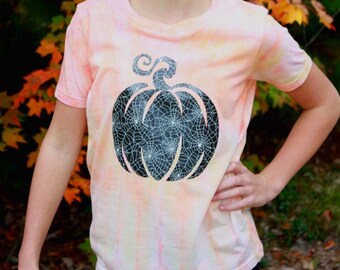 T-shirt citrouille tie-dye pour enfant