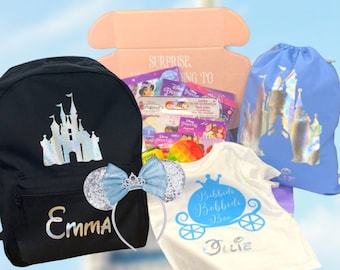 Disney Princess Inspired Surprise Trip Announcement Disneyland Disney World Vacation Reveal Cinderella Ultimate Reveal Box