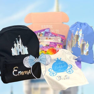 Disney Princess Inspired Surprise Trip Announcement Disneyland Disney World Vacation Reveal Cinderella Ultimate Reveal Box