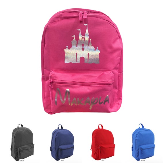 Disney Castle Inspired Custom Personalized Backpack Travel  display picture 3
