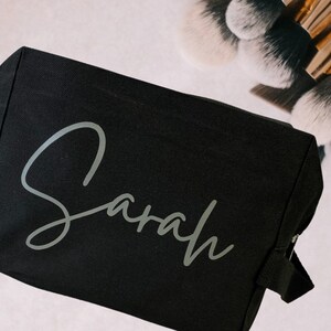 Personalisierte Make-up-Kulturtasche mit Reißverschluss | Medizintasche | Elektronische Reisetasche | Organisation