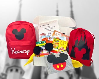 Boys Disney Inspired Surprise Trip Announcement | Disney Trip Reveal | Mickey Inspired | Birthday Trip Announcement | Gift Box | Surprise