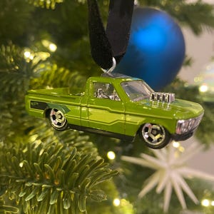 Custom 72 Chevy luv truck Christmas Ornament Replica Toy Car with Personalized Gift Box