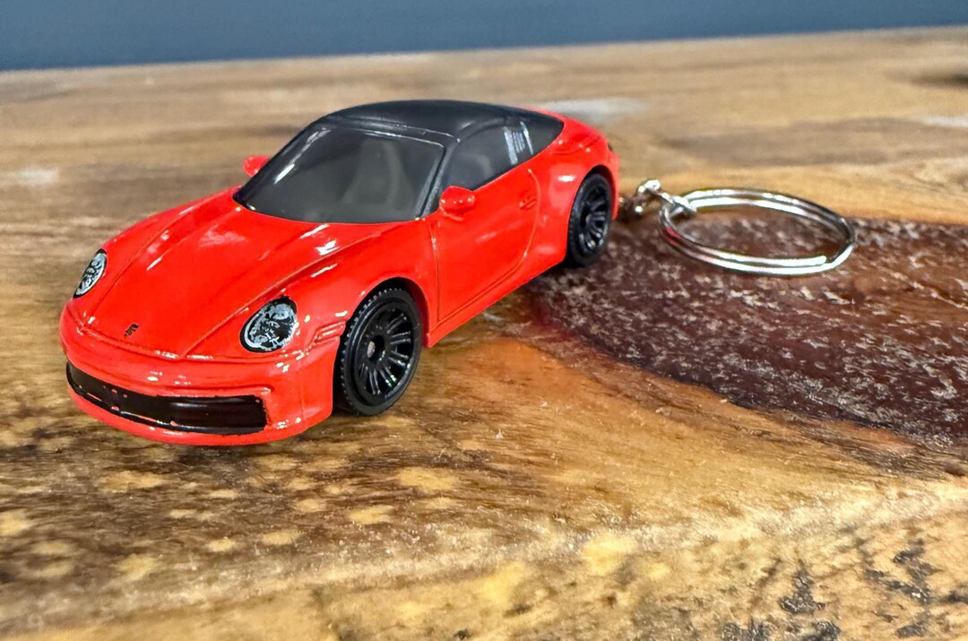 Porsche 911 Targa Keychain With Personalized Gift Box | Porsche Key Fob ...