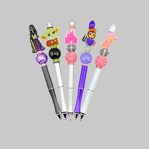 Disney Inspired Refillable Ink Pen | Metal beadable Pens