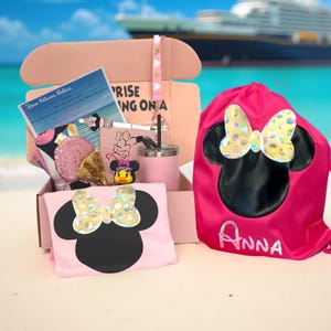 Personalized Disney Cruise Surprise Box | Minnie Mouse Cruise Reveal for Kids | Disney Trip Announcement | Minnie Mouse Gift Box