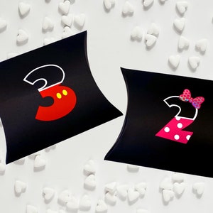 Minnie & Mickey Inspired Themed Favor Boxes | Birthday Party Favor Boxes