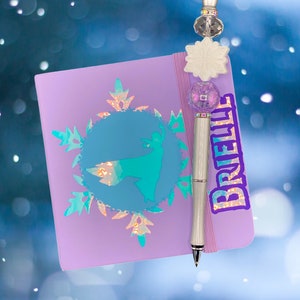 Ice Princess Frozen Elsa Inspired Autograph Book Personalized with Matching Pen Character Signature Keepsake Book Photo Book