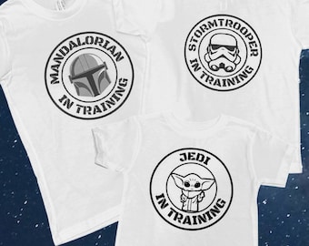 Star Wars Inspired Matching Family Vacation Shirts Mandalorian Jedi Stormtrooper Tshirts For The Whole Family Star Wars Themed Birthday Tees