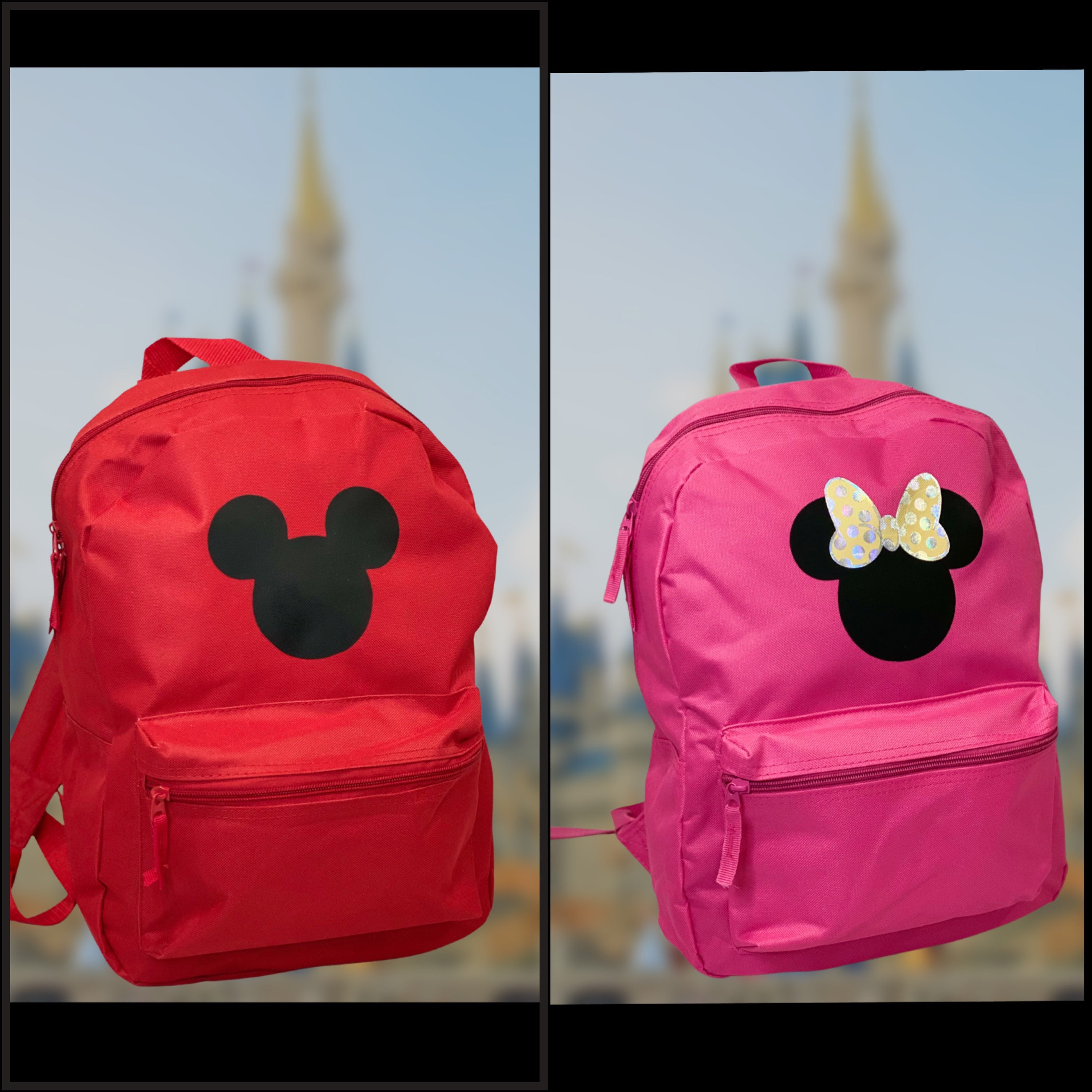 Personalized Mickey Mouse 10 Inch Mini Backpack with Harness – Kishkesh