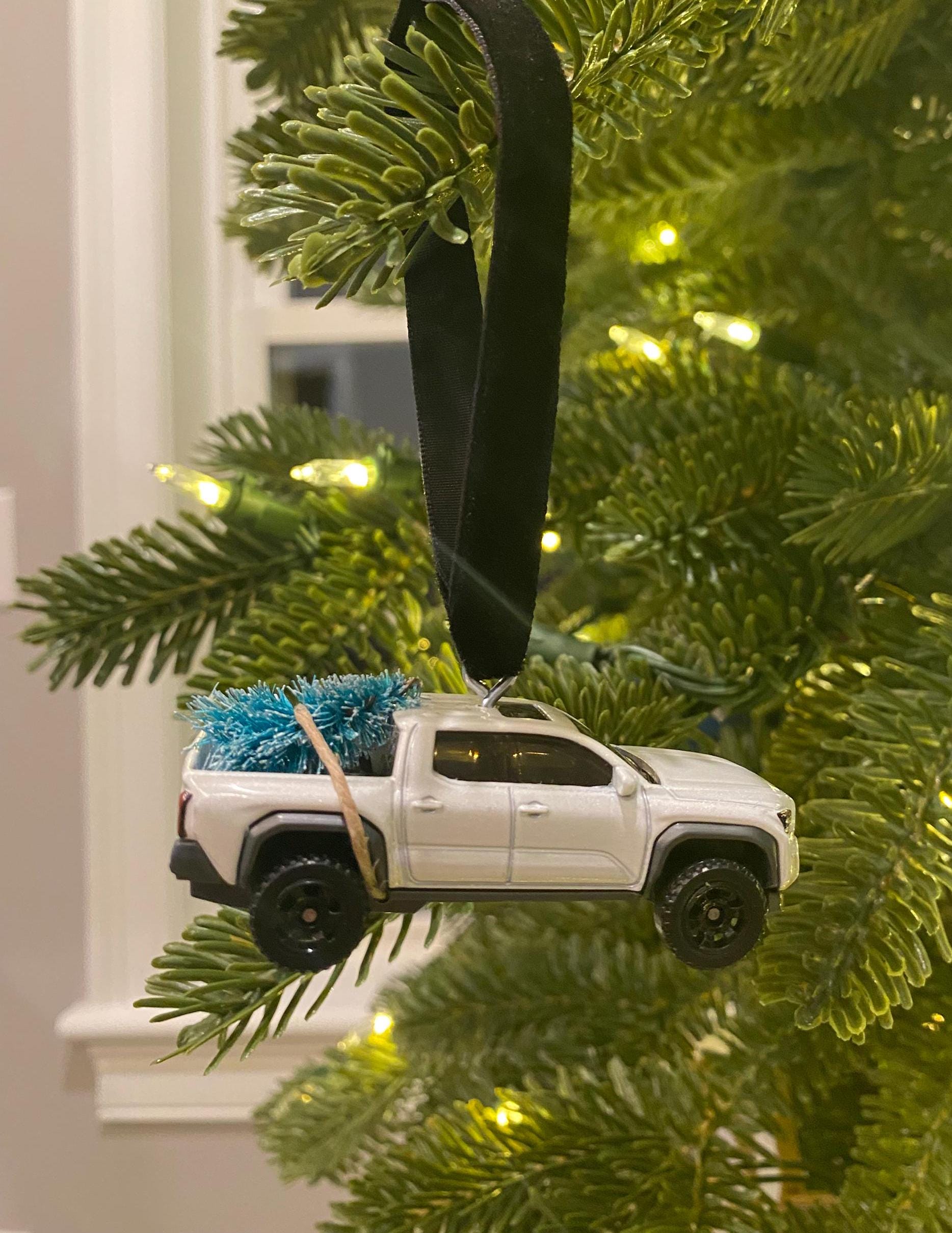 2024 Toyota Tacoma Truck with Christmas Tree Ornament with Personalized Gift Box