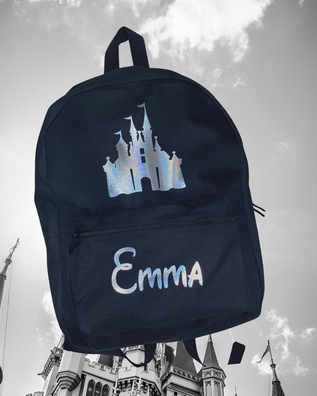 Disney Castle Inspired Custom Personalized Backpack Travel  display picture 1
