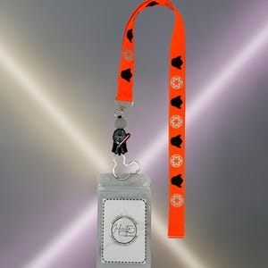 Personalized Name Lanyard Star Wars inspired Disney Cruise ID Badge Holder Teacher Breakaway Lanyard Waterproof Pin Trading Lanyard Disney