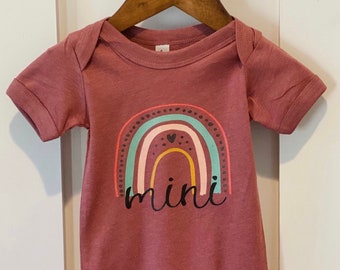 Mini Rainbow Infant Short Sleeve One Piece