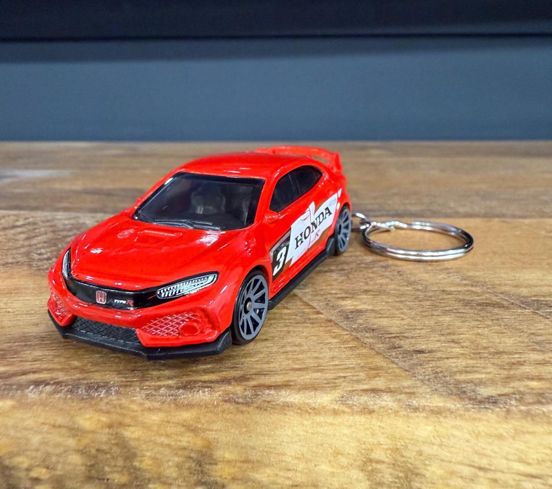 2018 Honda Civic Type R Replica Car Keychain With Personalized Gift Box ...