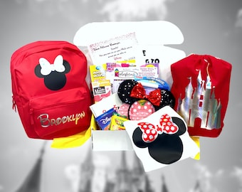 Classic Minnie Inspired Surprise Disney Trip Announcement Box Magical Vacation Reveal Disney Gift