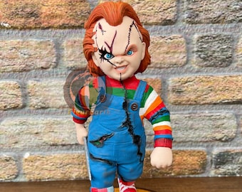 Chucky figure,horror movie character,chucky statue,hallowen party