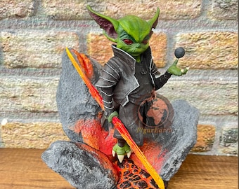 Darth Grogu Figur | Handmade Sci-Fi Sammlerstück | Gamer & Pop Geschenk