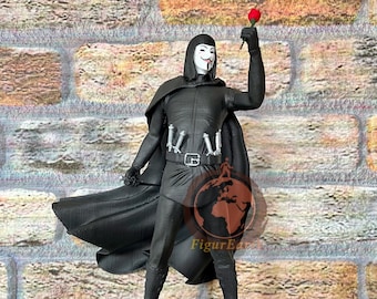 Handmade V for Vendetta Statue, Collectible Figure - Etsy