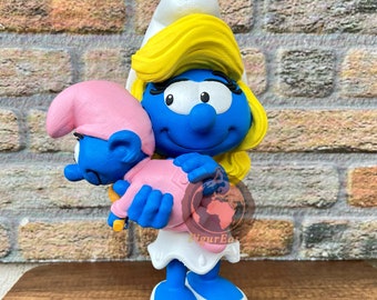 Smurfette With Baby Figure, Smurfette Smurf,Smurfette Statue,Gargemel,Smurfs