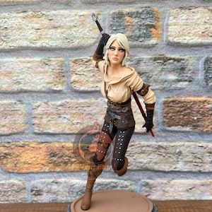 Ciri figure,The Witcher figure,Geralt Figure,Witcher diorama,witcher figurine,ciri figure,yennefer figurine