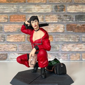 Tokio-figuur, la casa de papel, Tokio la casa de papel, Tokio-standbeeld
