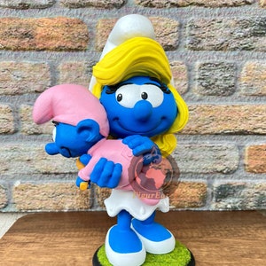 Smurfette With Baby Figure, Smurfette Smurf,Smurfette Statue,Gargemel,Smurfs