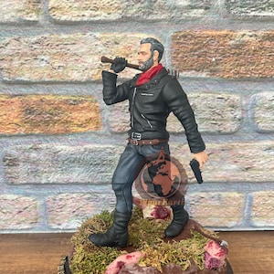 Negan The Walking Dead Diorama,Negan figure,Twd statue,Negan figurine