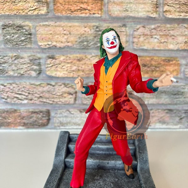 Figura del Joker, estatua del Joker DC, estudio de Joaquin Phoenix DC, personaje de la película Joker