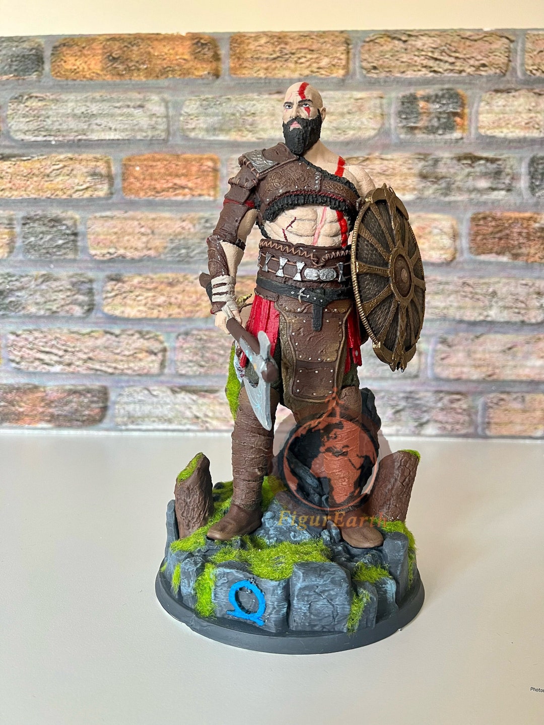 Kratos Figure,kratos Figurine,god of War Kratos,kratos Statue - Etsy