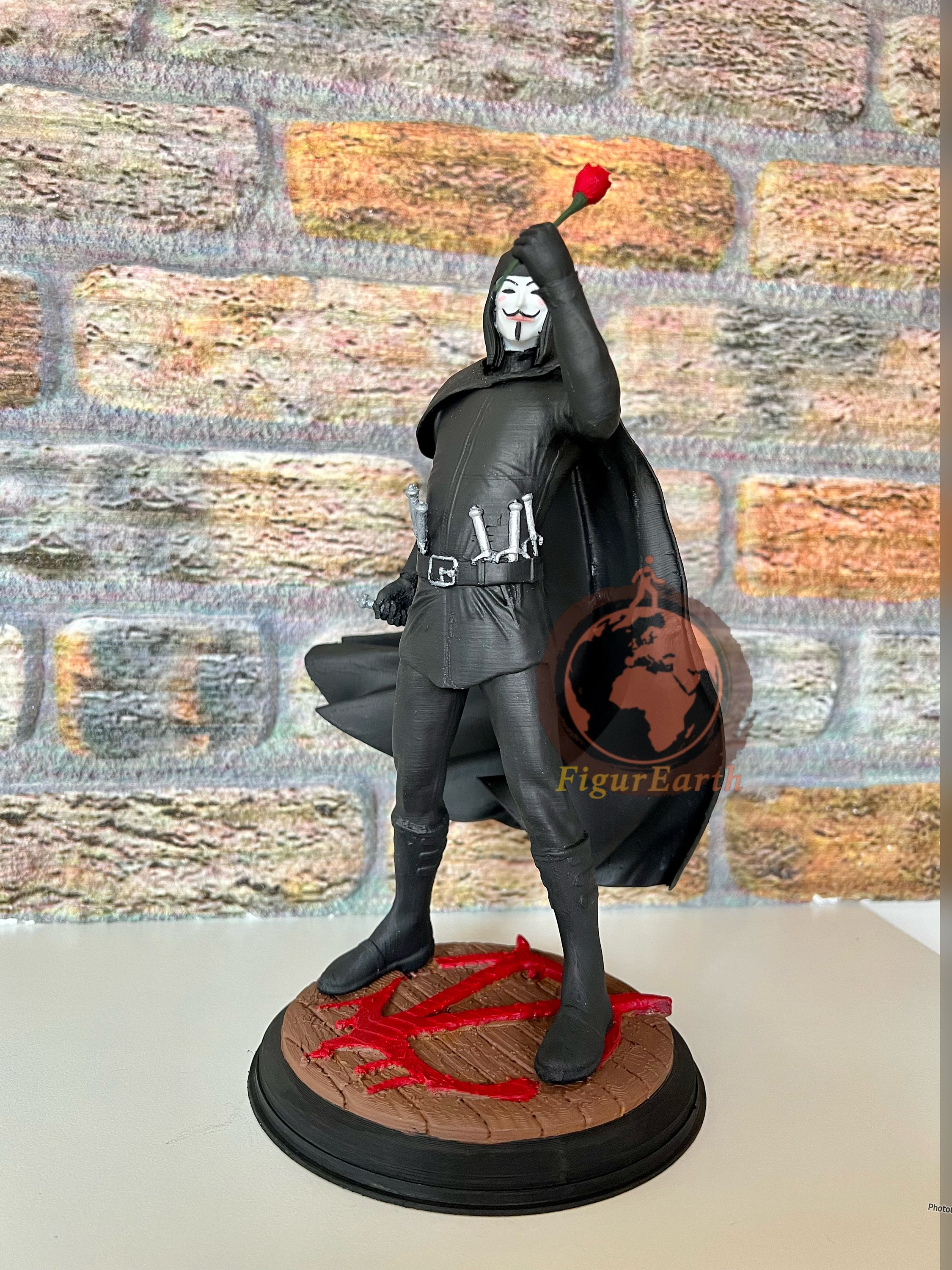 手作りのVフォー・ヴェンデッタ像、コレクターズフィギュア - Etsy 日本