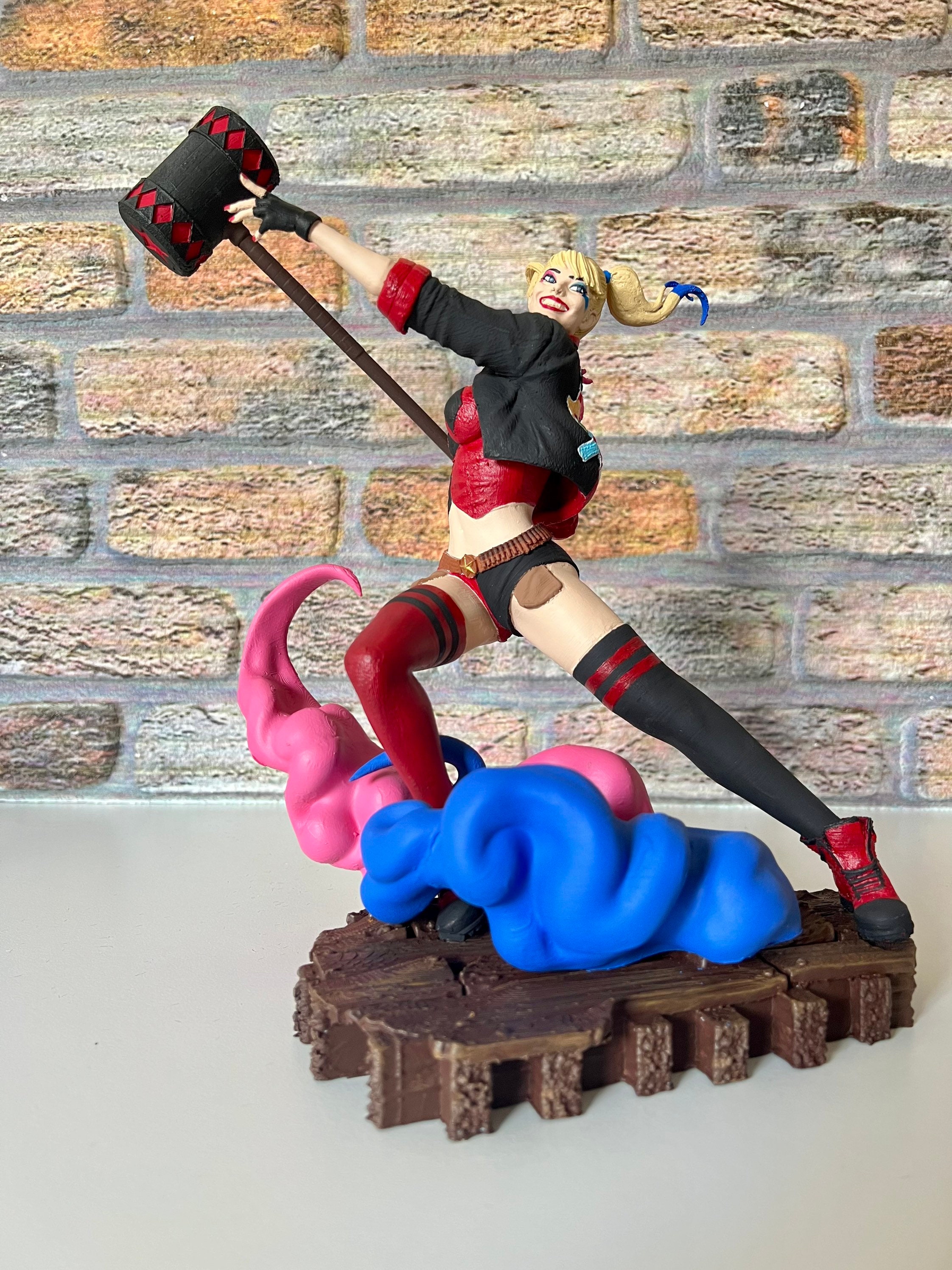 Harley Quinn Figureharley Quinn Statue Harley Etsy