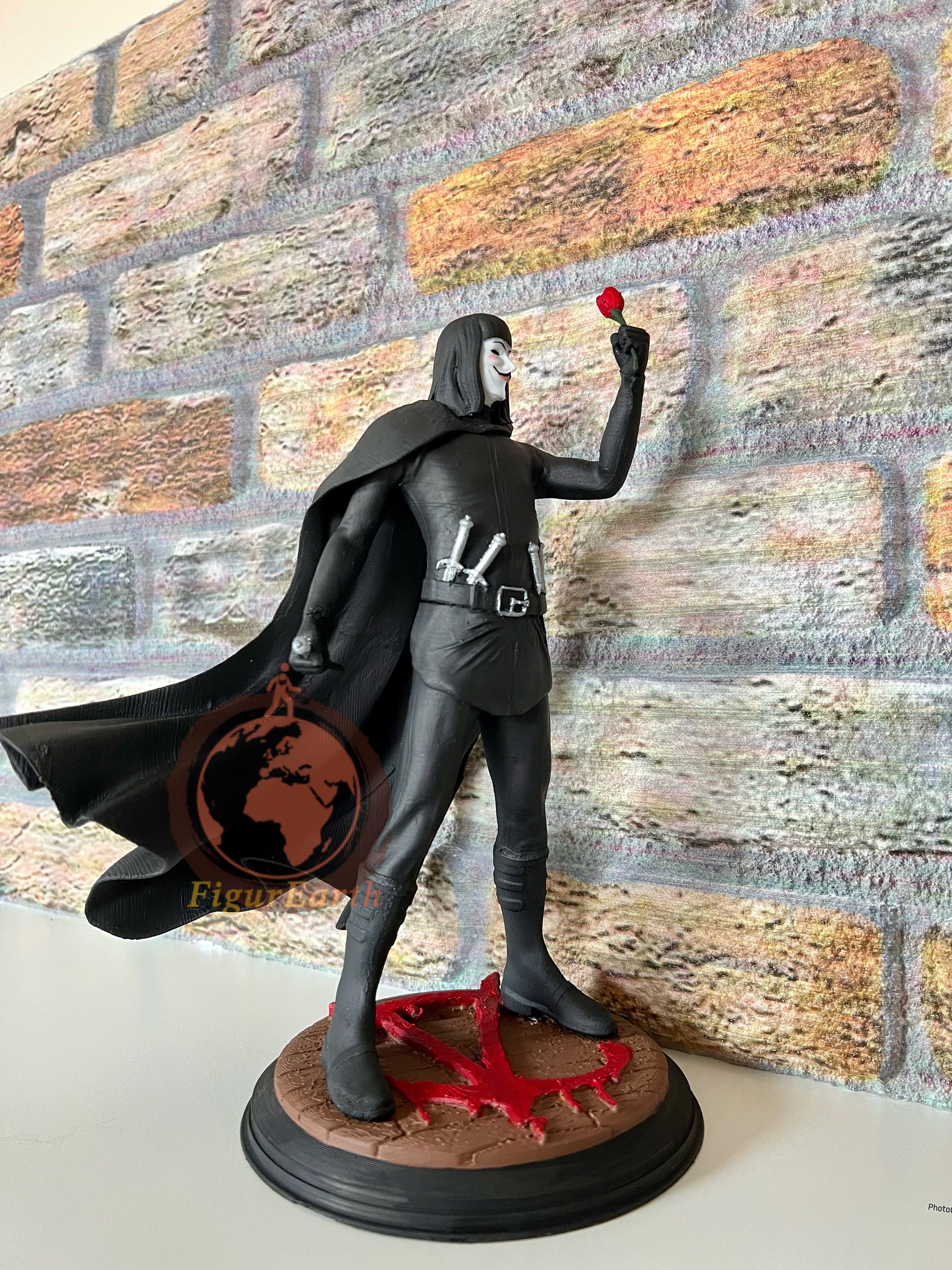 Handmade V for Vendetta Statue, Collectible Figure - Etsy