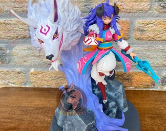 手作りのKindred League of Legendsフィギュア、Sprite Blossom像