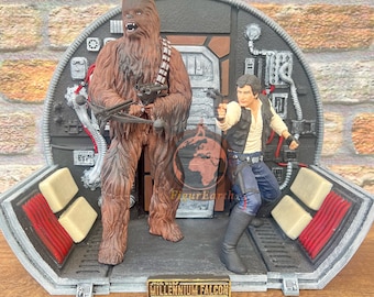 ハン・ソロ & チューバッカ スター・ウォーズ ジオラマ スタチュー