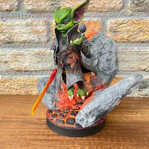 Handmade Darth Grogu figure sci fi collectible
Dark Grogu art figurine pop culture gift idea
Fan made figure display gaming decor
Unique sci fi collectible Darth Grogu statue