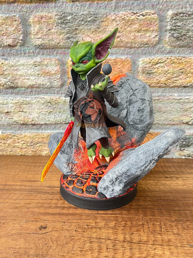 Handmade Darth Grogu figure sci fi collectible
Dark Grogu art figurine pop culture gift idea
Fan made figure display gaming decor
Unique sci fi collectible Darth Grogu statue