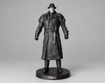 Tyrant Mr X Figure, Resident Evil 2 Statue, Mr X Collectible, RE2 Horror Figurine, Survival Horror Game Figure, Fan Gift