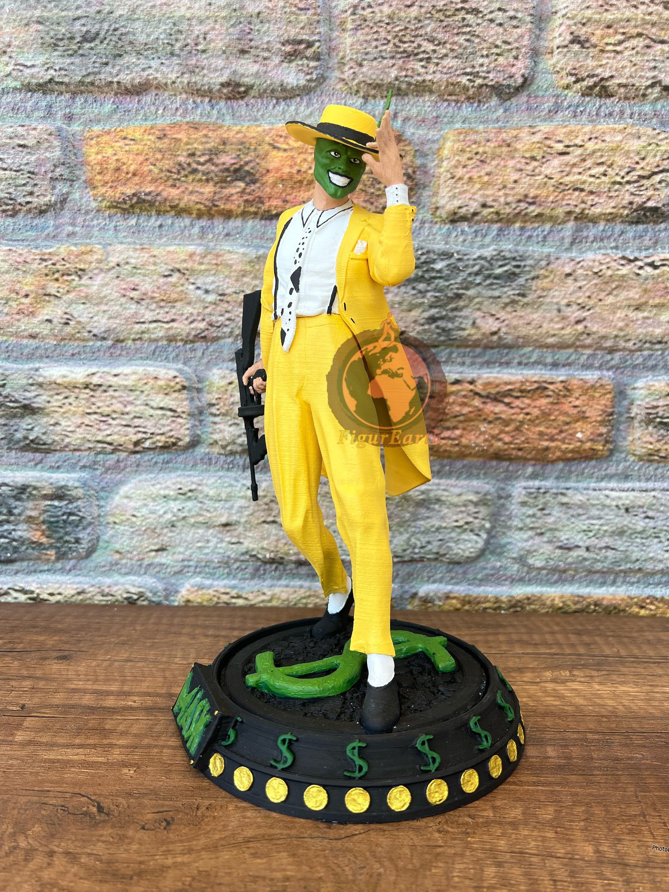 The Mask Figure,vintage Cartoon Statue,the Green Mask - Etsy