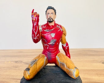 Statua di Iron Man dei Vendicatori fatta a mano: figura di Tony Stark