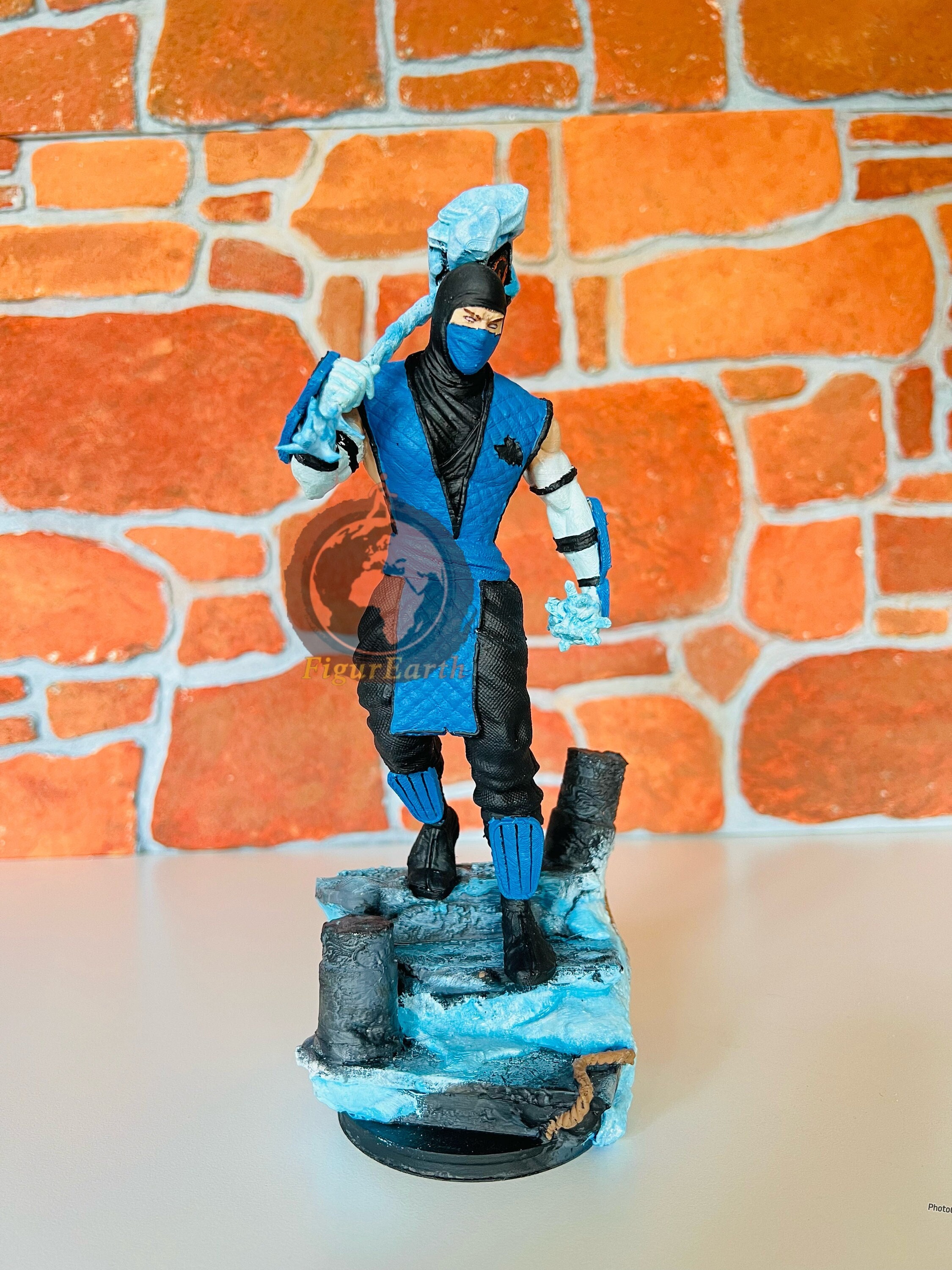 Sub Zero モータルコンバット フィギュア | ハンドメイド アイス忍者像