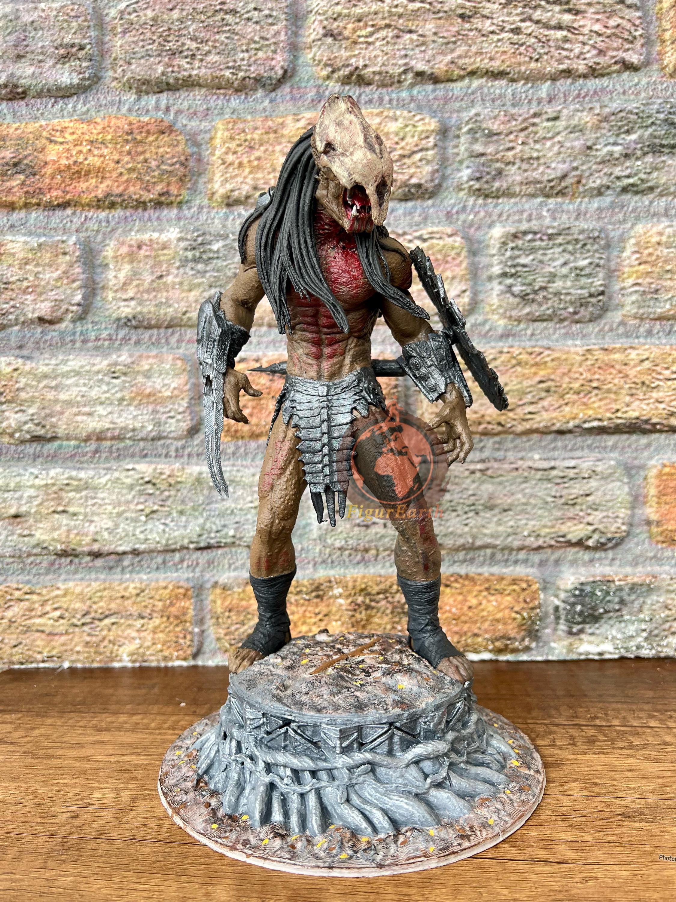 Predator Figure Collectible | Handmade Sci-fi Diorama | Pop Culture ...