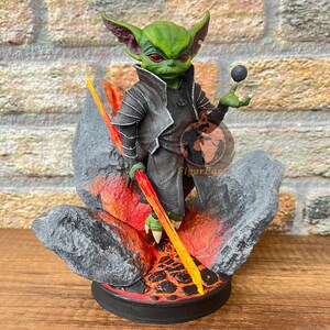 Handmade Darth Grogu figure sci fi collectible
Dark Grogu art figurine pop culture gift idea
Fan made figure display gaming decor
Unique sci fi collectible Darth Grogu statue