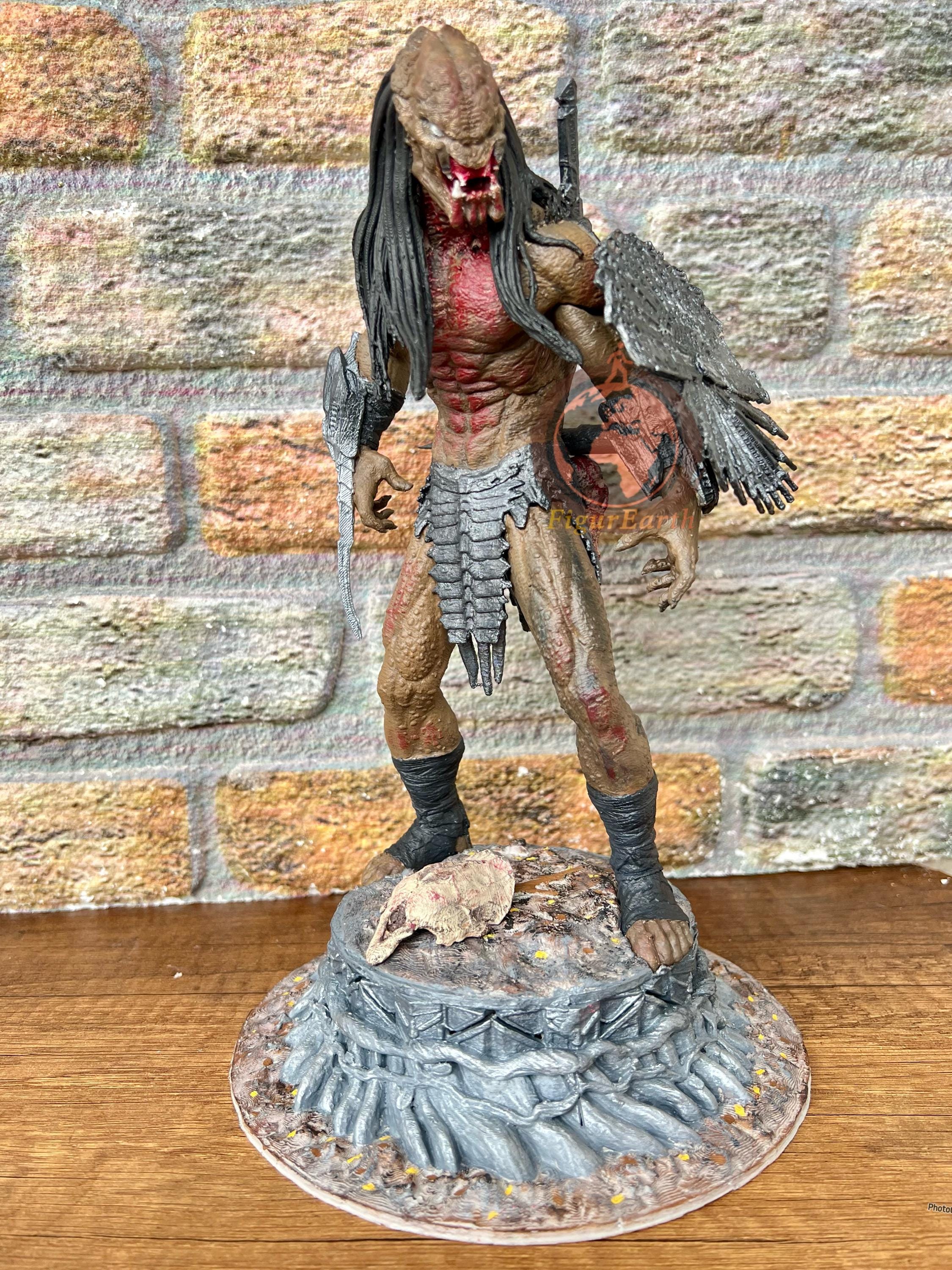 Predator Figure Collectible | Handmade Sci-fi Diorama | Pop Culture ...