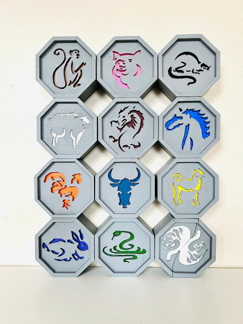 12 Magic Talismans Set, Handmade Adventure Charms, 6x6cm Collector