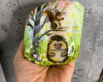 bemalter Stein, Igel, Deko, Geschenk, Unikat, Kunst, Sammlerstücke